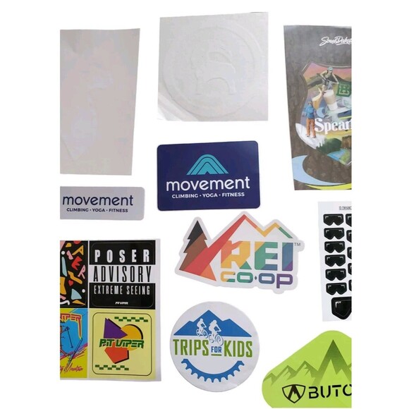 10x Hike Bike Outdoor Stickers Mixed Lot Cotopaxi REI Backcountry Viper Climbing - Picture 3 of 5